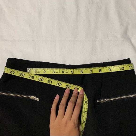 H&M Black Pencil Skirt With Zipper Detail - Picture 14 of 15